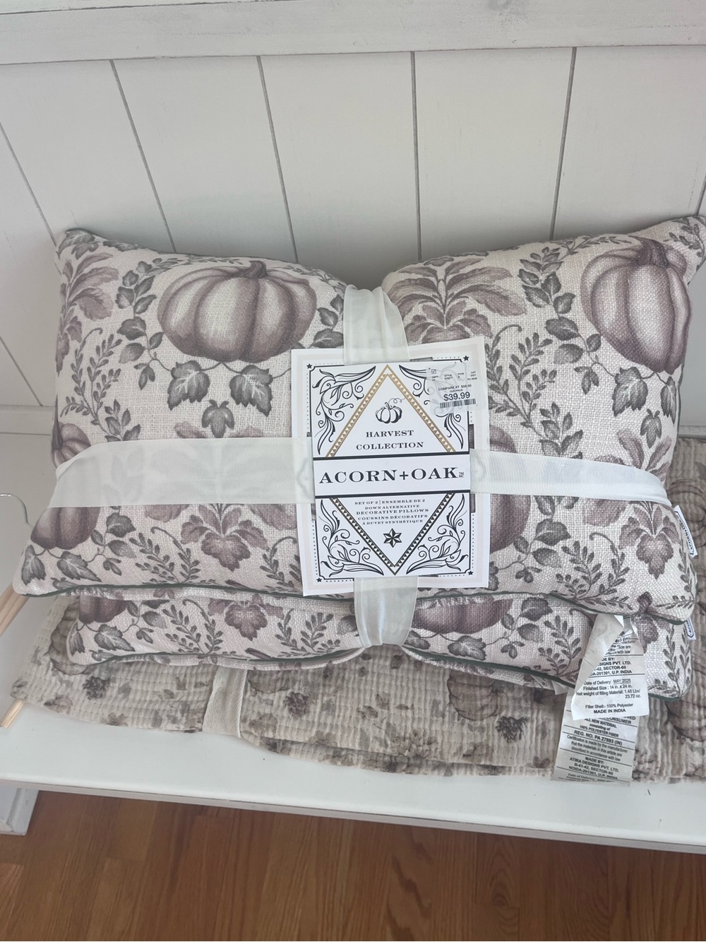 Harvest Collection Decorative Pumpkin Pillows